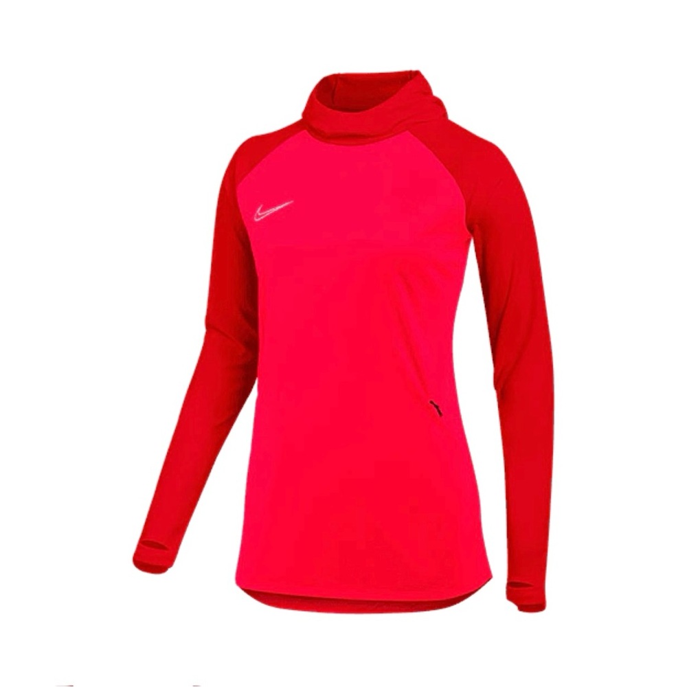 Nike Dri Fit Academy Pro Women’s Red Crimson Pullover Hoodie Sz Large NWT